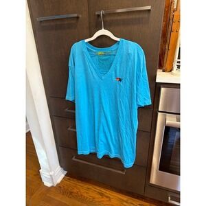 Aviator Nation blue V-neck tee men's xxl